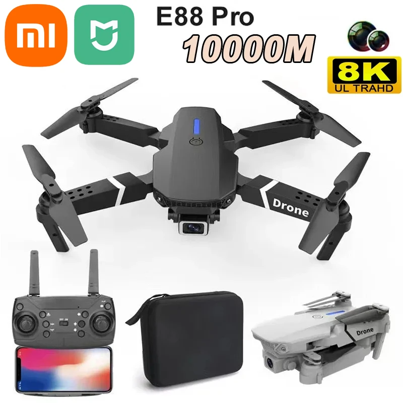 Drone amateur avec Caméra 1080P HD, Pliable Drone FPV WiFi Télécommandé, Mini Drone, Cadeau et Jouet pour Débutant avec 2 Batteries